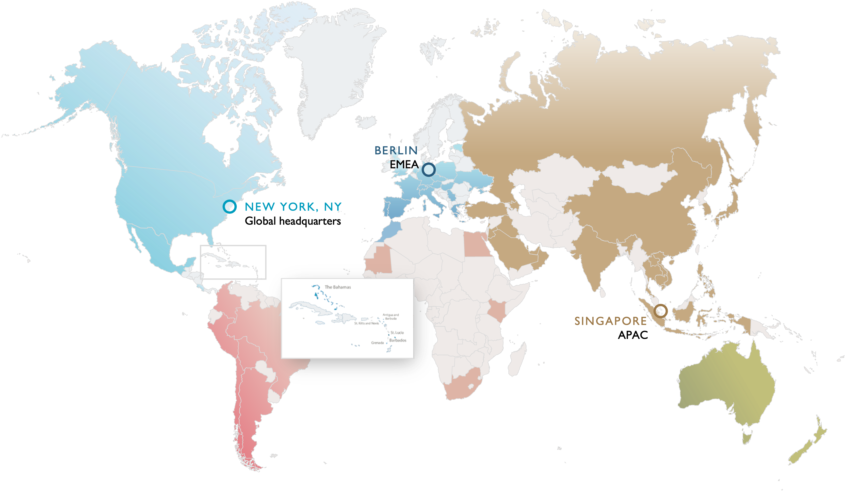 Acronym offices around the globe